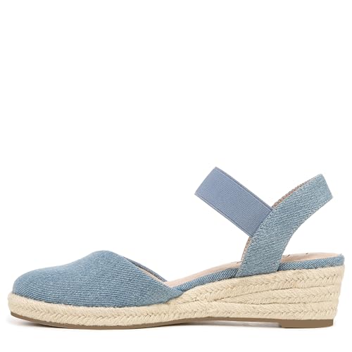 LifeStride Women's Kimmie Wedge Espadrilles Sandal, Blue Denim, 6 Wide by LifeStride - Image 9