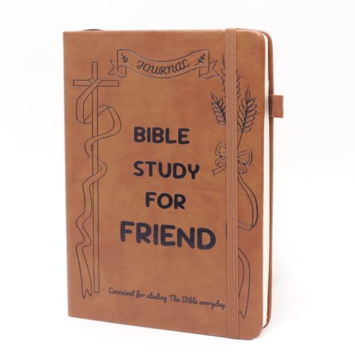 Journal d'étude de la Bible carnet en cuir avec papier épais anti-bavure