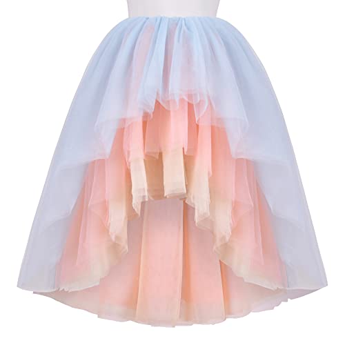 Sunny Fashion Girls Dress Multicolor Layered Pleated Tulle Dance Wedding Pageant Party4