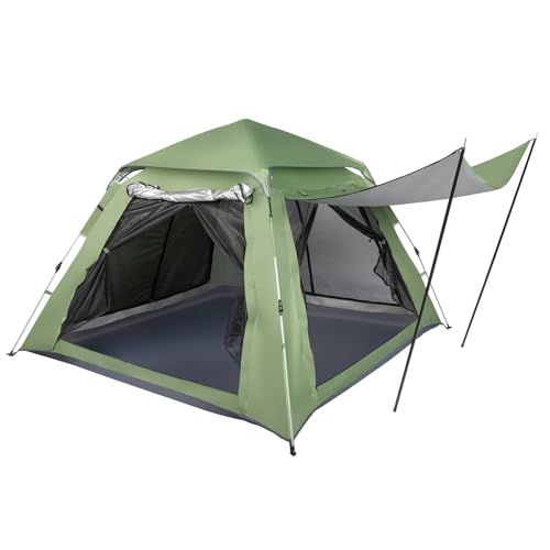 Carpa plegable impermeable para 4 personas para camping miniatura 1