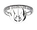 Star Wars Women's Stainless Steel Jedi Symbol Cut Out Ring Jewelry Box Included Size 9