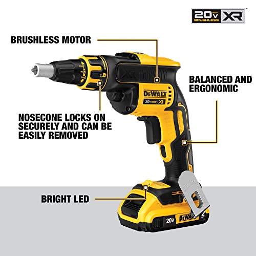 DEWALT 20V MAX XR Drywall Screw Gun & Cutout Tool Combo Kit (DCK263D2) • to porcellato