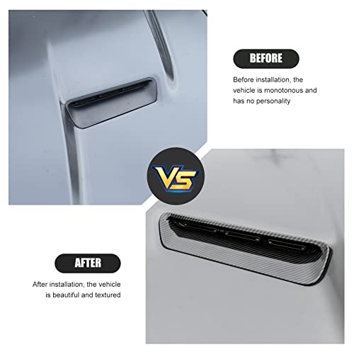 Rt-Tcz For Dodge Challenger Trim Cover Hood Vents Outlets Vents Cover Trim Interior Decoration Accessories For Dodge Challenger 2015-2021 Up Carbon Fiber #TOP5