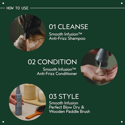 Image of Aveda Smooth Infusion Perfect Blow Dry | Blowout Spray for Sleek, Straight Hair | 72 Hours of Anti-Frizz Protection | Silicone Free | 95% Naturally Derived*