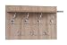 Produktbild ts-ideen Garderobe Wandgarderobe Flur Diele Paneel Hakenleiste Holz Sonoma Eiche mit 7 Haken und einer Ablage 55 x 33 cm