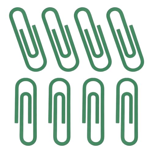 Marque-pages trombones 10 cm vert foncé pour ne plus corner les pages de vos livres en métal