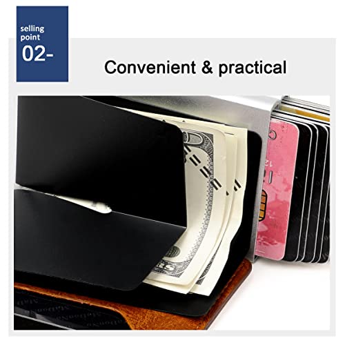 Generic Shielady RFID new anti-theft wallet (Black-Oil) 7