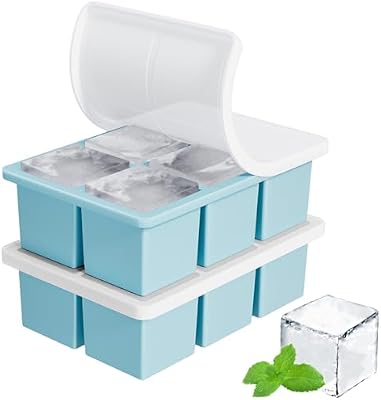 Silicone Whiskey Ice Cube Trays for Large Cocktails