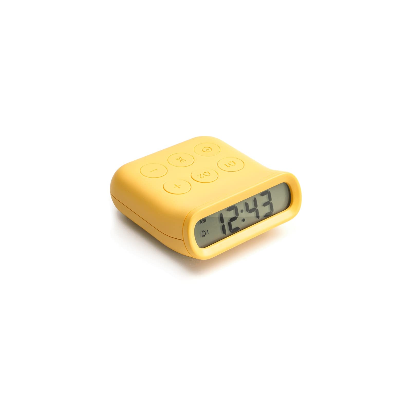 Sveglie Piccolo Snooze Digitale Minuti Data Calendario Display Allarme Comodino Facile Configurazione per la Camera da Letto di casa Orologio per Camera da Letto (Colore : Beige)