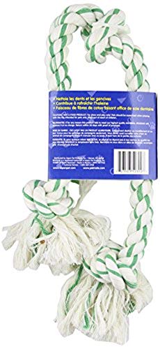 Booda Fresh N Floss 3 Knot Tug Rope Dog Toy, X-Large, Spearmint #TOP6