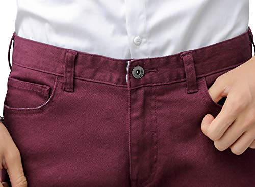 CICOS Men's Casual Slim Fit Five Pocket Comfort Stretch Twill Pant with Printed Pockets4