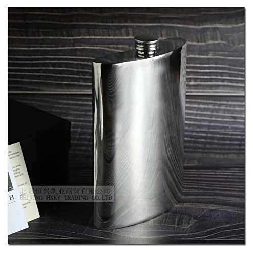 Wentworth- 10Oz Plain Pewter Kidney Hip Flask -47510P- Lead-Free Handmade In Uk #TOP2