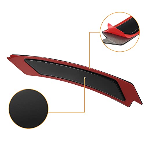 Image of X AUTOHAUX Pair of Front Bumper Reflector Side Marker 63147205398 63147205397 for BMW 3 Series E90 E91 LCI 2009-2011 Replace Amber Color Reflector Black