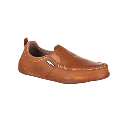 Image of Georgia Boot Men's Cedar Falls Moc-Toe Slip On Shoes