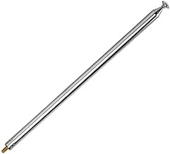 Universal Telescopic M3 Male Thread Antenna 7 Sections AM FM Stainless Steel Replacement Aerial for Radio Equipment Television and Ham Radio Users