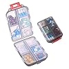 1Pack Travel Pill Organizer – 10 Compartments Pill Case, Compact and Portable Pill Box, Perfect for On-The-Go Storage, Pill Holder for Purse Gray