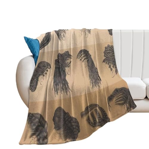 Black Fashion Dirty Braid Poster Vintage African Hairstyle Hair Salon