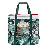 KABAQOO Mesh Beach Bag, Extra Large Beach Bags with 9 Pockets & Zipper Waterproof Lightweight Beach Tote for Beach/Pool Trip