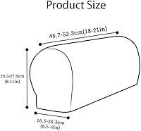 Vista 6 de LINGXIYA Juego de 2 fundas para reposabrazos de sofá, funda elástica suave para sillas, sofás reclinables, fundas protectoras para reposabrazos