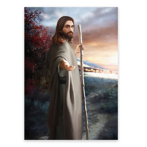 Zzpt Jesus Canvas Wall Art - Jesus Poster - Jesus Christ Pictures - Religious Paintings For Wall Decorations Unframed (Give Me Your Hand God,12X16In/30X40Cm) #TOP6