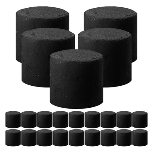 Zerodeko Briquetas De Carbón De Carbón Natural De Luz Rápida Arrancador De Instantáneo Tabletas De Carbón Quemador para Barbacoa 25 Uds.