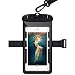 WorCord Universal Waterproof Case [Triple Lock] Cellphone Dry Bag Pouch with Armband Neck Strap for Outdoor Swimming Skiing Activies for iPhone, Samsung and More Smartphone up to 6.3 Inche – Black