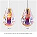 LQFCBY Plug in Pendant Light with Cord E26 E27, Modern Glass Handblown Colorful Hanging Lights with Plug in Cord for Kitchen Island Living Room Dining Room Restaurant