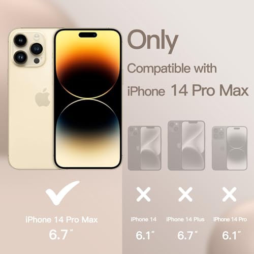 JETech Silicone Case for iPhone 14 Pro Max 6.7-Inch, Silky-Soft Touch Full-Body Protective Phone Case, Shockproof Cover with Microfiber Lining (Beige) by JETech - Image 2