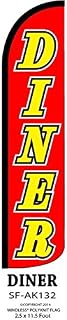 Diner Windless Swooper Feather Banner Flag Sign