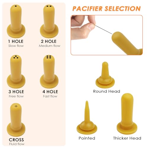 Rseuphiee Aufzuchtflasche, Haustier Fütterung Silikon Nippel, katzenmilch Aufzuchtflasche für undewelpen Kitten, mit Spritzen, Futterspritzen Kleintiere, für Welpen Hund Katze oder andere Haustiere