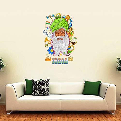 Image of Rangoli Vinyl Wall Sticker Self-Adhesive Wall Decor for Home, Office, Bedroom, and Living Room Decor Easy to Apply & Peel. Parent 5, Design-7