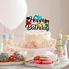 Transportations Cake Topper Transportation Traffic Light Happy Birthday Cake Topper for Traffic Vehicle Bus Car Train Plane Ship Themed Birthday Party Supplies