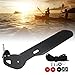 Kayak Rudder, Sturdy Fishing Watercraft Canoe Boat Rudder with Control Line Kit Aluminum Alloy for Sea Kayaks Fishing Boat Ship Boating Supplies Rudder Bracket