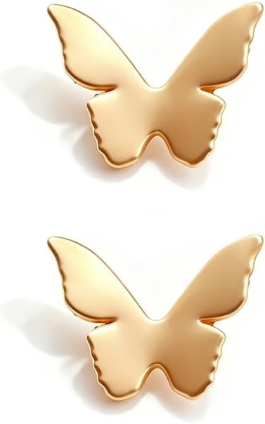 Gold Butterfly Broochs Pin for Women Delicate Elegant Butterfly Lapel Pins Dress Suit Brooch Pin Ceremony Christmas Brooch Jewelry Gift for Women Clothes Hat Bag Pins Accessories