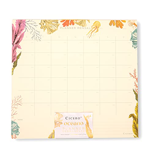 Planner Permanente Bloco Oceano Mensal A4 2022, Cicero