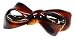 Parcelona French Bow 3 1/4 Inches Celluloid Tortoise Shell Hair Clip Barrette