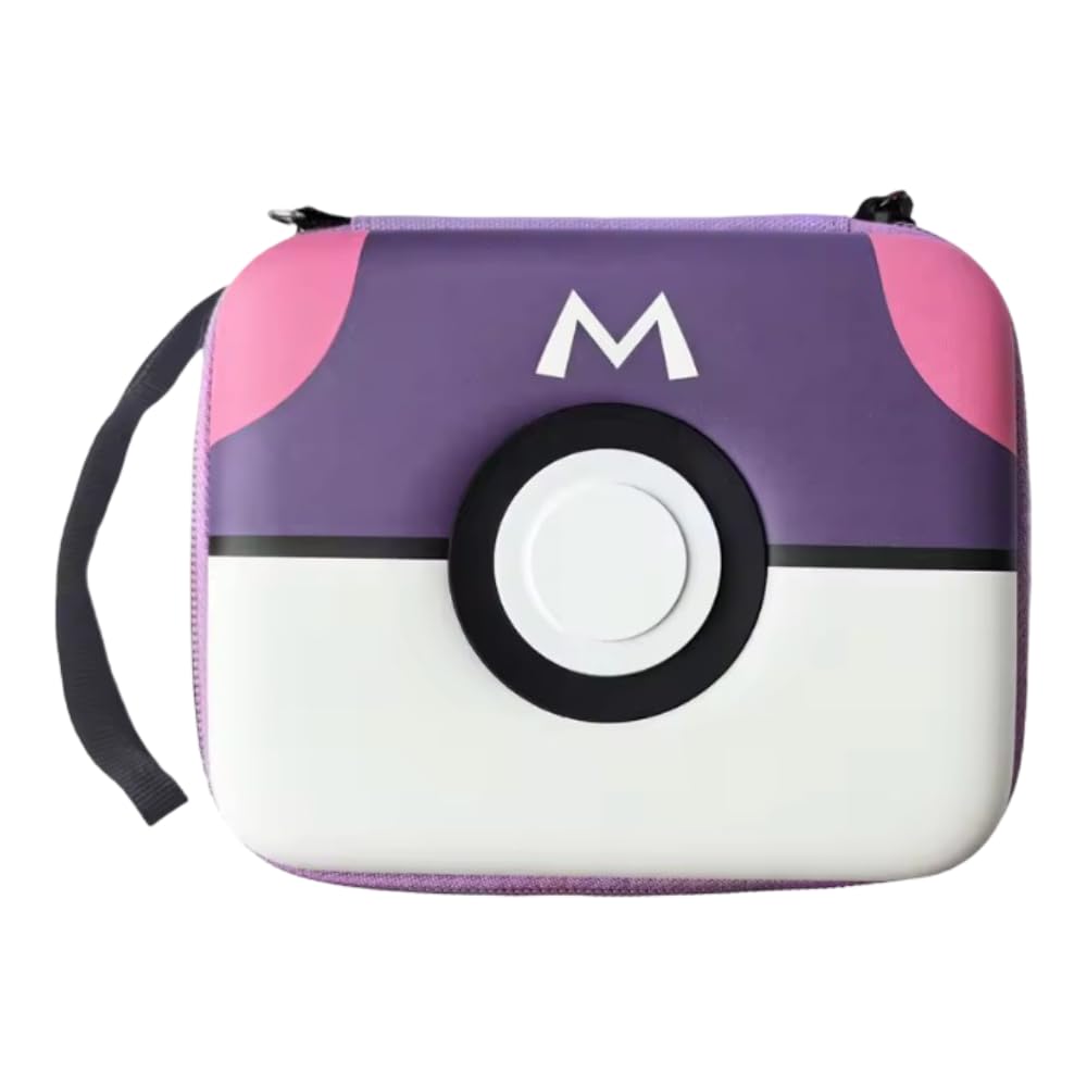 Pokemon | Zipped Trading Card Storage Box/Bag | Holds 400+ Cards | With Wrist Strap | Purple
