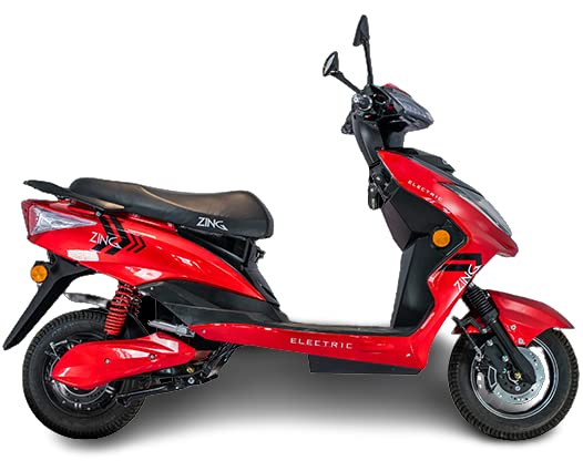 Kinetic Zing Electric Scooter 60v 22ah Battery White Desertcart