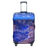 WYCZHY Beauty Grand Canyon - Funda elástica para maleta con cremallera, protege el equipaje durante el viaje, White, XL