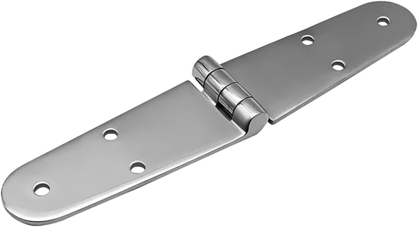 Boats Strap Hinge Marine Grade Stainless Steel 6 Holes for Boat Hardware 200 * 38mm 1Pcs