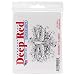 Deep Red Stamps Dragonfly Flourish Rubber Stamp