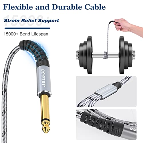 Jolgoo JG-CABLE-2019112911 Xlr Male To Dual 1/4 Inch Ts Mono Y Splitter Microphone Cable thumb #4