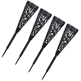 MOTHNUR 4 Stück Teiliges Friedhofsvasen Erdspieß Hohle für Blumenarrangements Dekorative Grabdekoration für Friedhöfe Gräber und Gedenkstätten für Frische und Künstliche Blumen