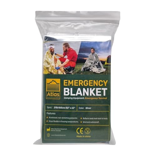 Image of Emergency Survival Blanket, Mylar Thermal Blanket, Gigantic Space Blanket 82 inch x 63 inch (1)
