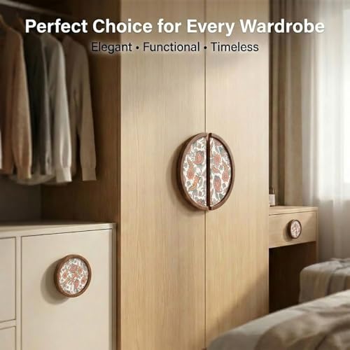 Image of Teak Wood Handle for Main Door /Door Handle for Home & Office /Pull & Push Handle for Main Door /Modern Designer Handle - Pack of 1 (Full, 4 Inch)- Model 5031-| 3 Years Warranty |