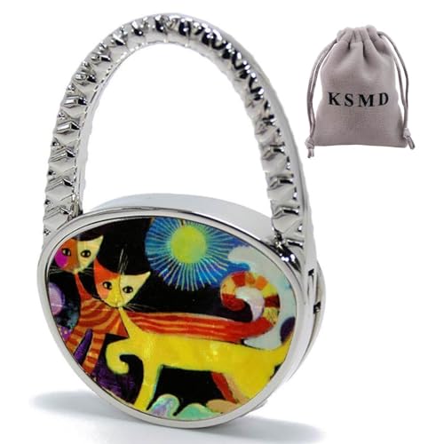 KSMD Purse Hooks for Table and Bars,Portable Purse Hanger Organizers Hooks Handbag Holder Pocketbook Holder Bag Storage for Desk Bag Hook,Foldable Folding Table Hook Hanger