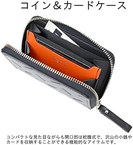 Porter Yoshida Bag 007-02285 Porter Enchase Coin & Card Case, grey