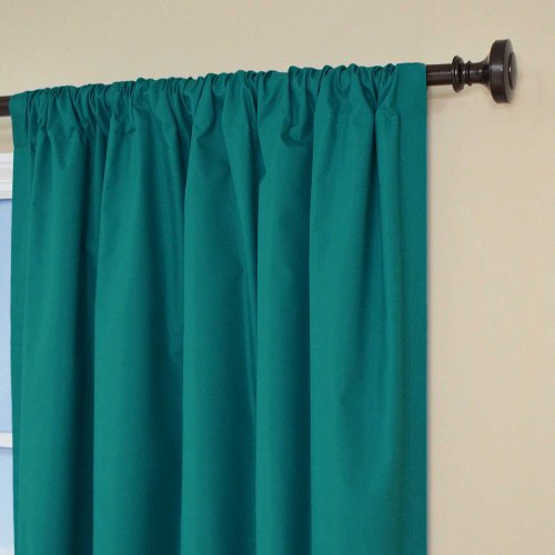Eclipse Blackout Thermal Rod Pocket Window Curtain For Bedroom Or Nursery (1 Panel) #TOP1