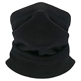 🏂⛷ Calentador de cuello de vellón para hombres y mujeres, superficie suave de algodón y forro de vellón grueso para mantener el calor en el frío invierno.