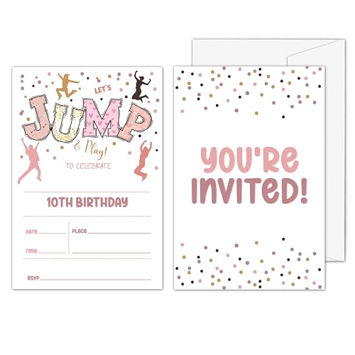 Invitaciones de cumpleaños para colchonetas inflables que facilitan tu organización